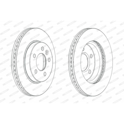Гальмівний диск FERODO DDF2017C