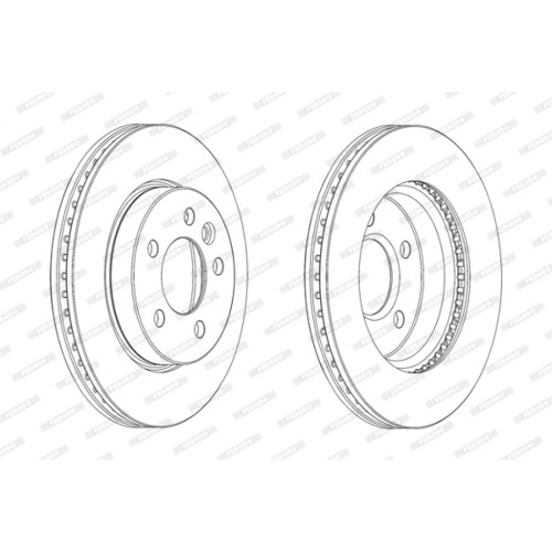 Гальмівний диск FERODO DDF2017C