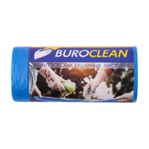 Пакети для сміття Buroclean EuroStandart сині 35 л 50 шт. (4823078977830)