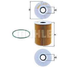 Фільтр масляний Mahle OX254D4ECO