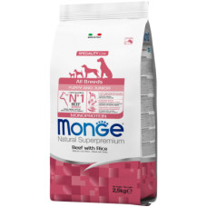 Сухий корм для собак Monge Dog All breeds Adult яловичина з рисом 2.5 кг (8009470004947)
