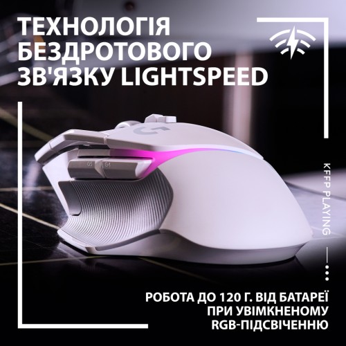 Мишка Logitech G502 X Plus Wireless White (910-006171)