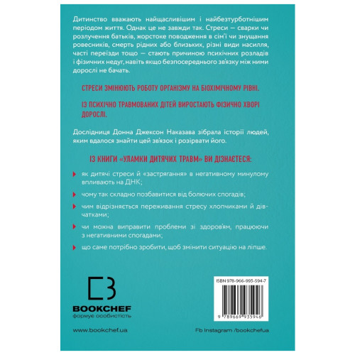 Книга Уламки дитячих травм. Чому ми хворіємо і як це припинити - Донна Джексон Наказава BookChef (9789669935946)