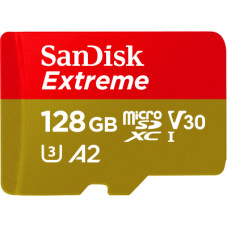 Карта пам'яті SanDisk 128GB microSD class 10 UHS-I U3 Extreme (SDSQXAA-128G-GN6MN)