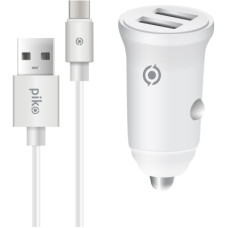 Зарядний пристрій Piko CC-312 (2USB3,1A) + USB-C cable (1283126538803)