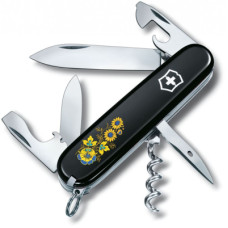 Ніж Victorinox Spartan Ukraine Black "Квіти" (1.3603.3_T1050u)