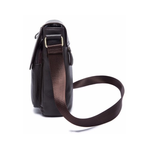 Сумка Vintage Через плече зі шкіри Коричнева (20022)