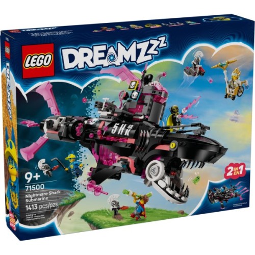 Конструктор LEGO DREAMZzz Жахливий підводний човен «Акула» (71500)