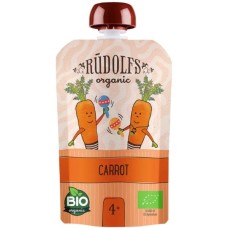 Дитяче пюре Rudolfs органічне морква 4+, 90 г (4751017943120)
