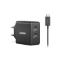 Блок живлення до ноутбуку Lenovo Dual USB-C 65W GaN Charger (40AW065BEU)