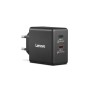 Блок живлення до ноутбуку Lenovo Dual USB-C 65W GaN Charger (40AW065BEU)