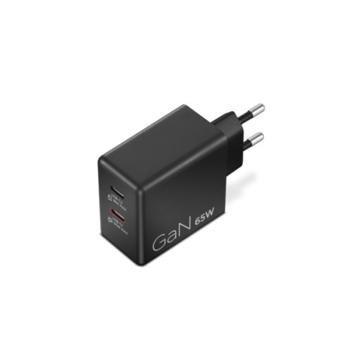 Блок живлення до ноутбуку Lenovo Dual USB-C 65W GaN Charger (40AW065BEU)