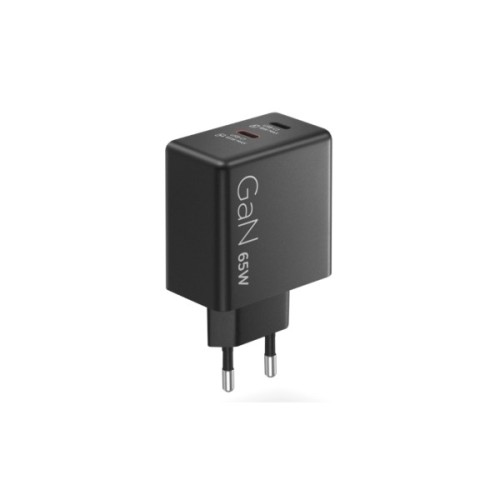 Блок живлення до ноутбуку Lenovo Dual USB-C 65W GaN Charger (40AW065BEU)