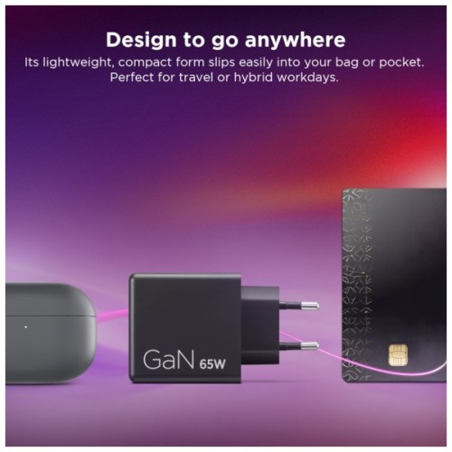 Блок живлення до ноутбуку Lenovo Dual USB-C 65W GaN Charger (40AW065BEU)
