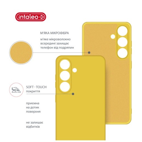 Чохол до мобільного телефона Intaleo Silicone Samsung Galaxy S25 Plus Yellow (1283126616822)
