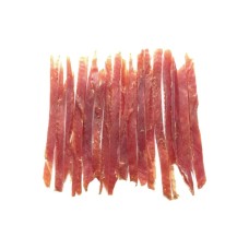 Ласощі для собак Lucky Star Соломка з качиного в'яленого м'яса ≈11 см 500 г (4820144201127)