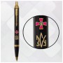 Ручка кулькова Parker IM 17 ARMY Black GT BP Емблема ЗСУ + Тризуб ЗСУ золото (22032_W1015u)