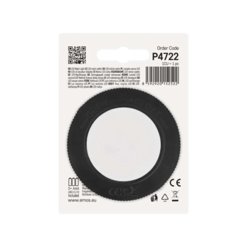 Нічник EMOS 30Lm 3 ААA пластик (P4722)