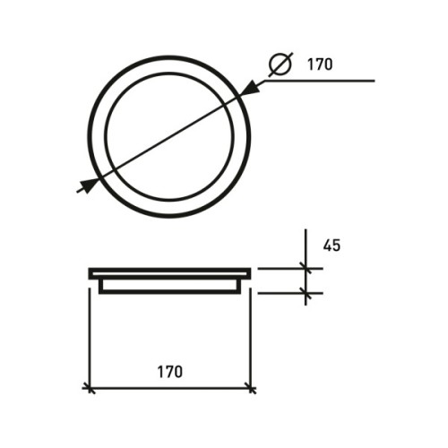 Світильник Eurolamp GL 25W 5000K (LED-NLR-25/5)