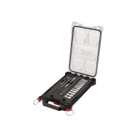 Набір торцевих головок Milwaukee з тріскачкою 1/4" у тонкому органайзері PACKOUT™, 28 шт (4932478812)