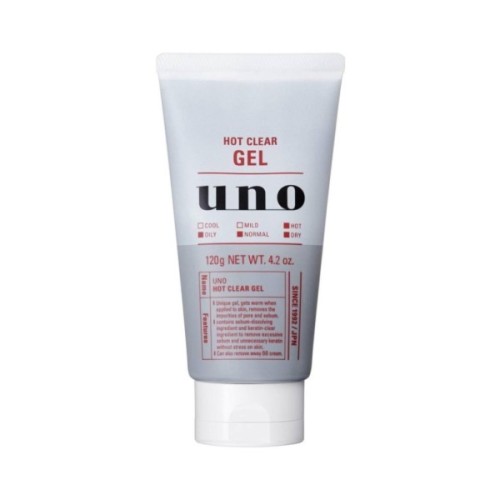 Гель для вмивання Uno Hot Clear Gel Для глибокого очищення з термоефектом Для чоловічої шкіри 120 г (4901872469925)