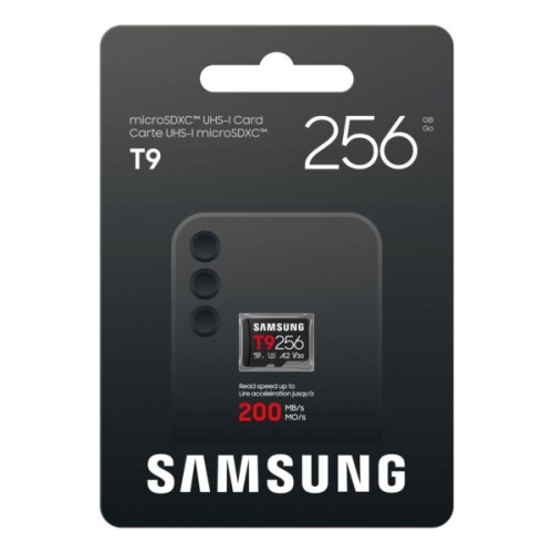 Карта пам'яті Samsung 256GB microSDXC class 10 UHS-I U3 V30 A2 T9 (MB-MH256T/WW)