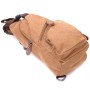 Сумка Vintage Чоловіча через плече з кабелем USB текстильна Коричнева (21222)