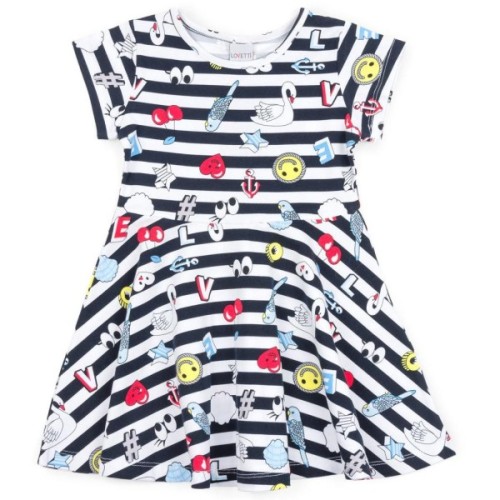 Плаття дитяче Lovetti с рисуночками (5911-7-110G-white)