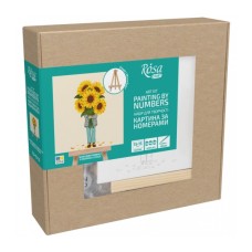 Картина по номерам Rosa В обіймах сонця, 15х15см, з мольбертом (4823098548607)