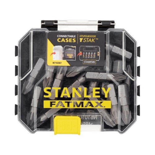 Набір біт Stanley FatMax, Pozidriv, Pz2, L 25 мм, 20 шт, кейс (STA88567)