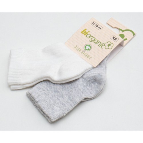 Шкарпетки дитячі Bibaby однотонні (68345-12-18-pinkgray)