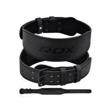 Атлетичний пояс RDX 4 шкіряний Full Black S (WBS-4FB-S) Атлетичний пояс RDX 4 шкіряний Full Black S (WBS-4FB-S)