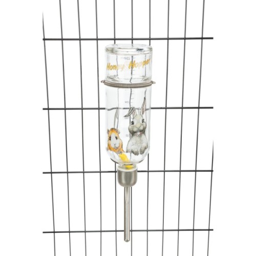 Поїлка для гризунів Trixie Honey & Hopper 250 мл (скло) (4011905604466)