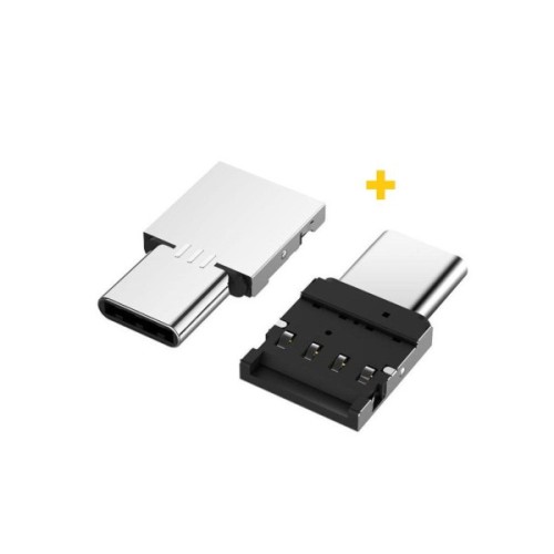 Перехідник OTG USB 2.0 AF to USB-C silver XoKo (XK-AC045-SL2)