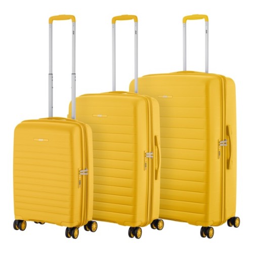 Набір валіз 2E Aero (L+M+S), бурштиново-жовті (2E-SPP-AERO-SET3-AY)