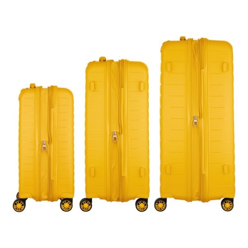 Набір валіз 2E Aero (L+M+S), бурштиново-жовті (2E-SPP-AERO-SET3-AY)
