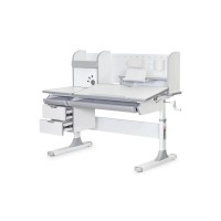 Парта Mealux Hamilton Multicolor Grey (BD-680 W/G MC+G з полицею)