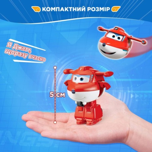 Фігурка Super Wings трансформер Transform-a-Bots Джетт (Jett) (EU780010)