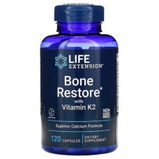 Вітамінно-мінеральний комплекс Life Extension Відновлення Кістей + К2, Bone Restore with Vitamin K2 120 Ка (LEX-17271)