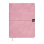 Тижневик Buromax недатований VELOUR, A5, рожевий, штуч.шкіра, 336 сторінок (BM.20770-10)