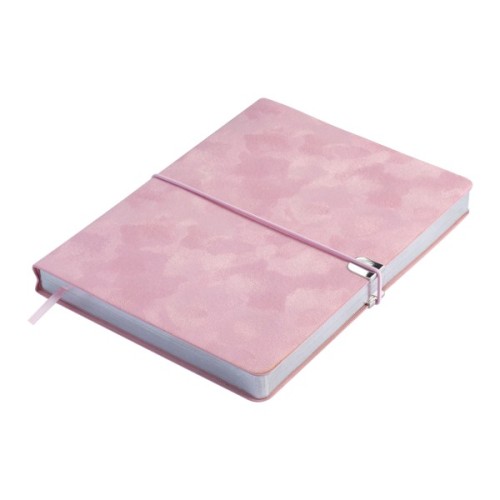 Тижневик Buromax недатований VELOUR, A5, рожевий, штуч.шкіра, 336 сторінок (BM.20770-10)