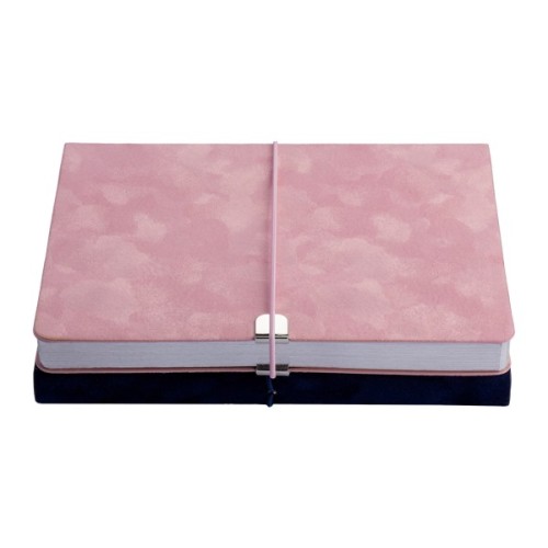 Тижневик Buromax недатований VELOUR, A5, рожевий, штуч.шкіра, 336 сторінок (BM.20770-10)