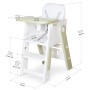 Стілець для годування Mealux Feedo White/Green (KD-F033 White/Green)