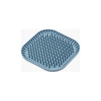 Універсальний посуд для тварин Fiboo Fiboowl Spiky килимок для злизування ласощів та їжі, 19х19 см синій (FIB0237)