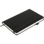 Книга записна Buromax Etalon 125x195 мм 96 аркушів в точку обкладинка зі штучної шкіри Чорна (BM.291360-01)