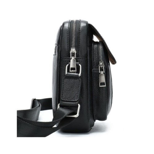 Сумка Vintage Шкіряна флотар Чорна (14943)