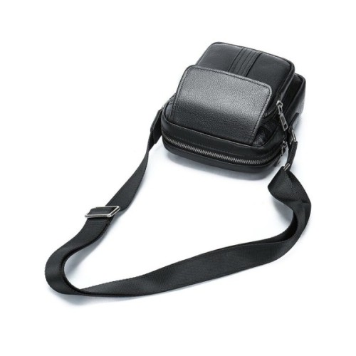 Сумка Vintage Шкіряна флотар Чорна (14943)