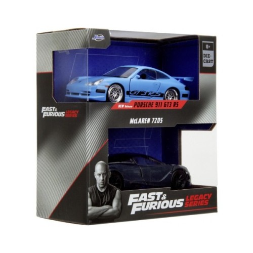 Машина Jada набiр автомоделей Fast and Furious Porsche 911 GT3 R5 і McLaren 7Z05 (253202012)
