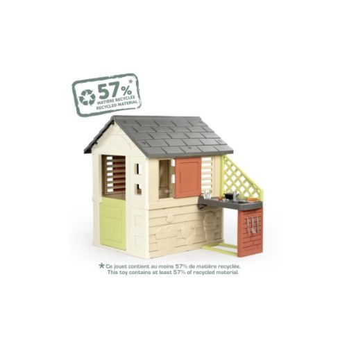 Ігровий будиночок Smoby Life Сонячний з літньою кухнею (7600810739)