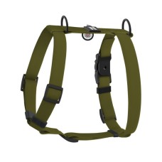 Шлея для собак WAUDOG Magnet анатомічна Н-подібна з QR-паспортом, магнітна пряжка-фастекс М хакі (262331)